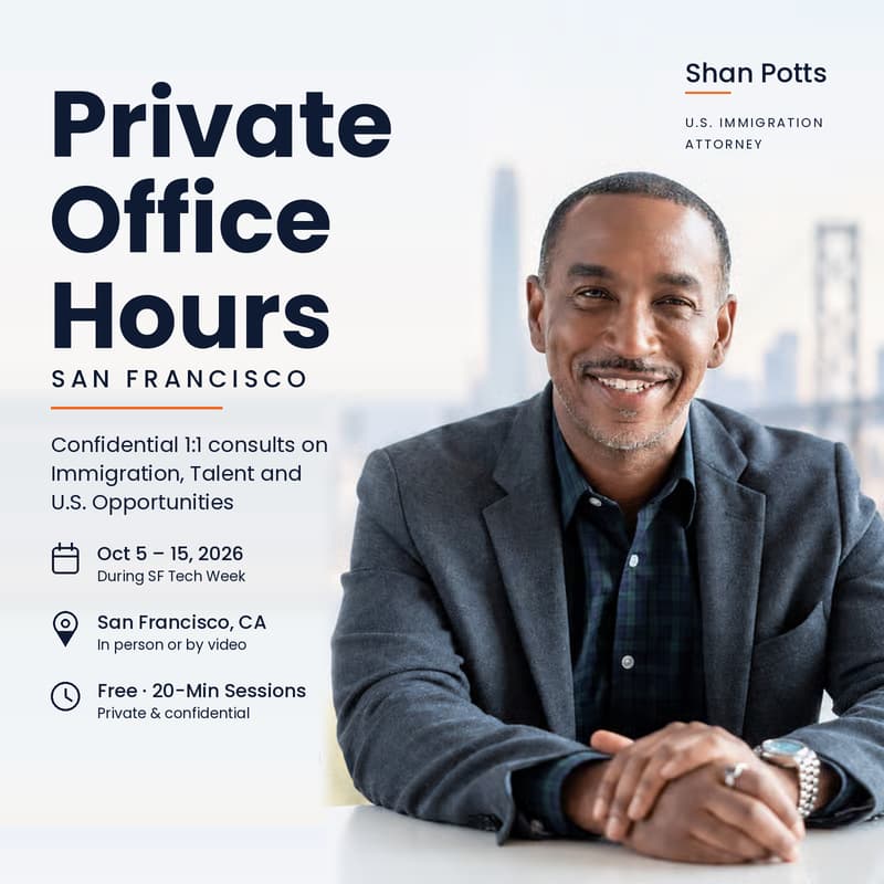 Cover Image for Private Office Hours with Attorney Shan Potts (Oct 5 - Oct 15)