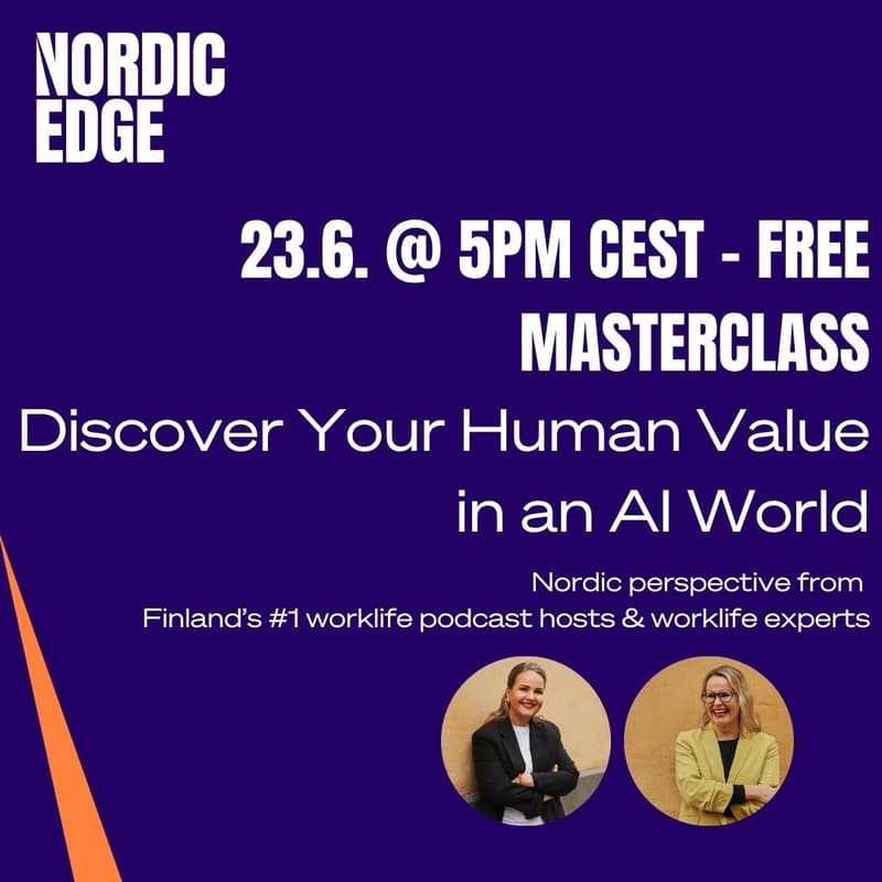 Cover Image for MASTERCLASS: Discover Your Human Value in the AI World
