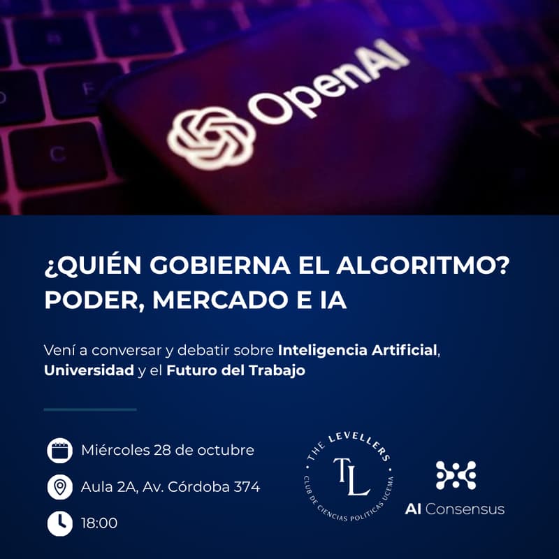 Cover Image for Debate abierto | ¿Quién gobierna el algoritmo? poder, mercado e IA