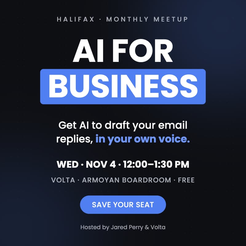 Cover Image for AI for Business, Halifax Meetup