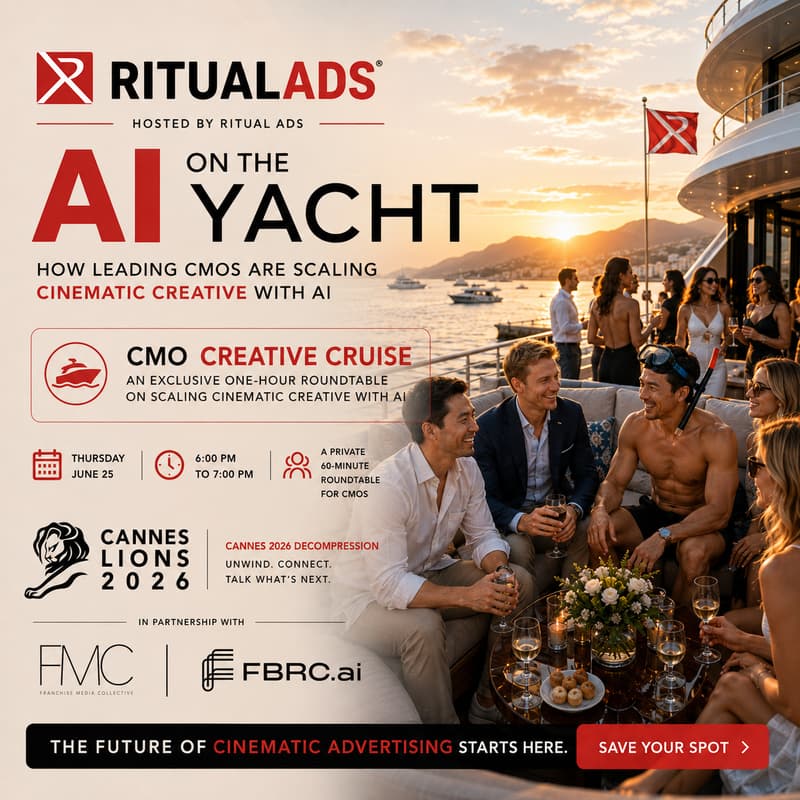 Cover Image for Ritual Ads Hosts AI on the Yacht: How Leading Brands are Scaling Cinematic Creative