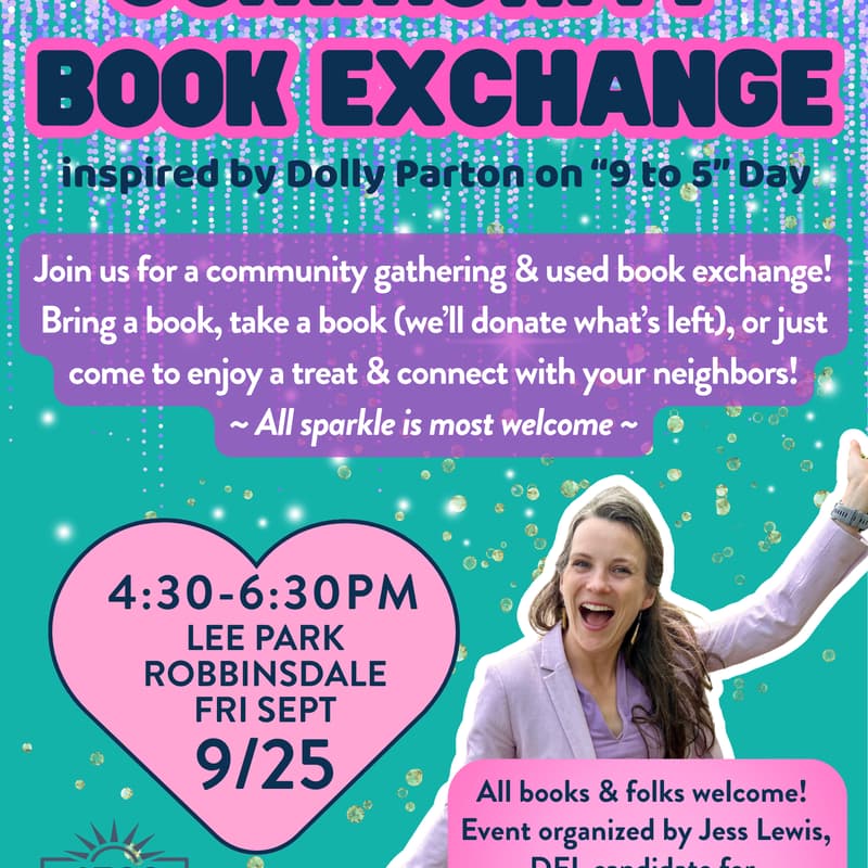 Cover Image for Community Book Exchange - inspired by Dolly Parton on "9 to 5" day