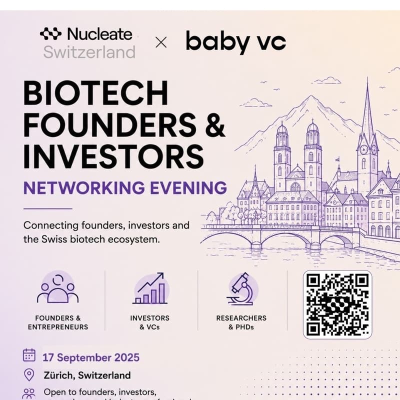 Cover Image for Nucleate Switzerland X BabyVC - Biotech Founders & Investors Networking evening