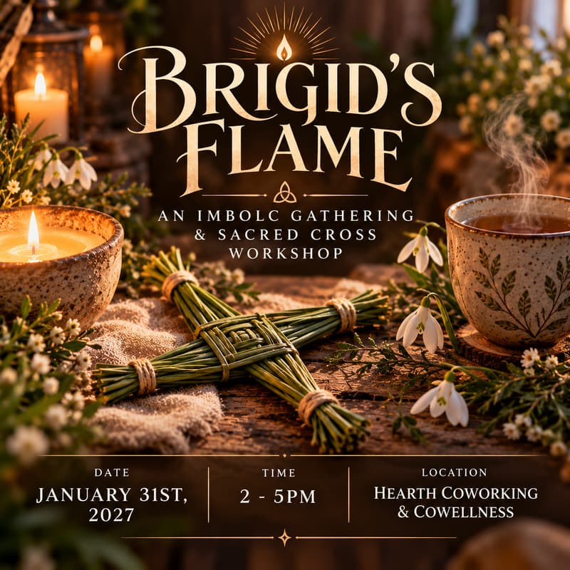 Cover Image for Brigid’s Flame: An Imbolc Gathering & Sacred Cross Workshop