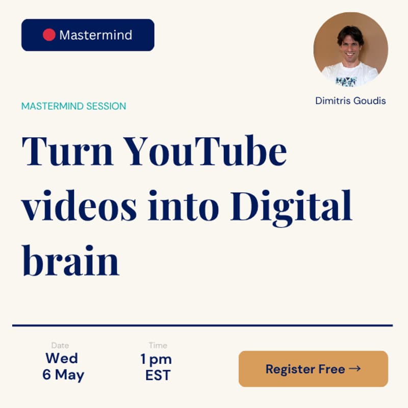 Cover Image for Turn YouTube into a digital brain