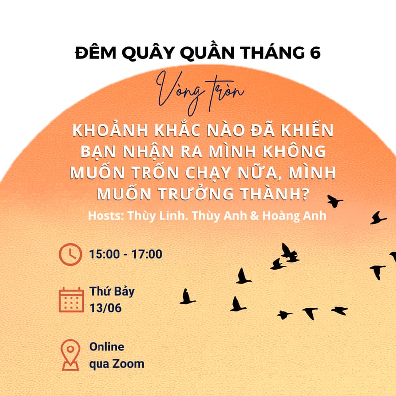 Cover Image for [Nights of Circles] Khoảnh khắc nào đã khiến bạn nhận ra mình không muốn trốn chạy nữa, mình muốn trưởng thành?