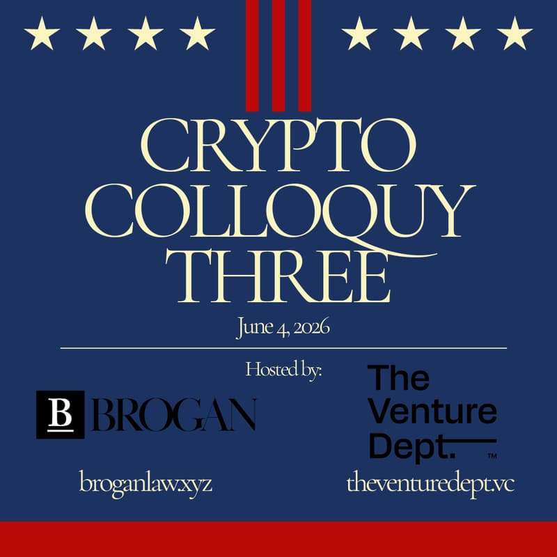 Cover Image for Crypto Colloquy Three | Brogan and The Venture Dept.
