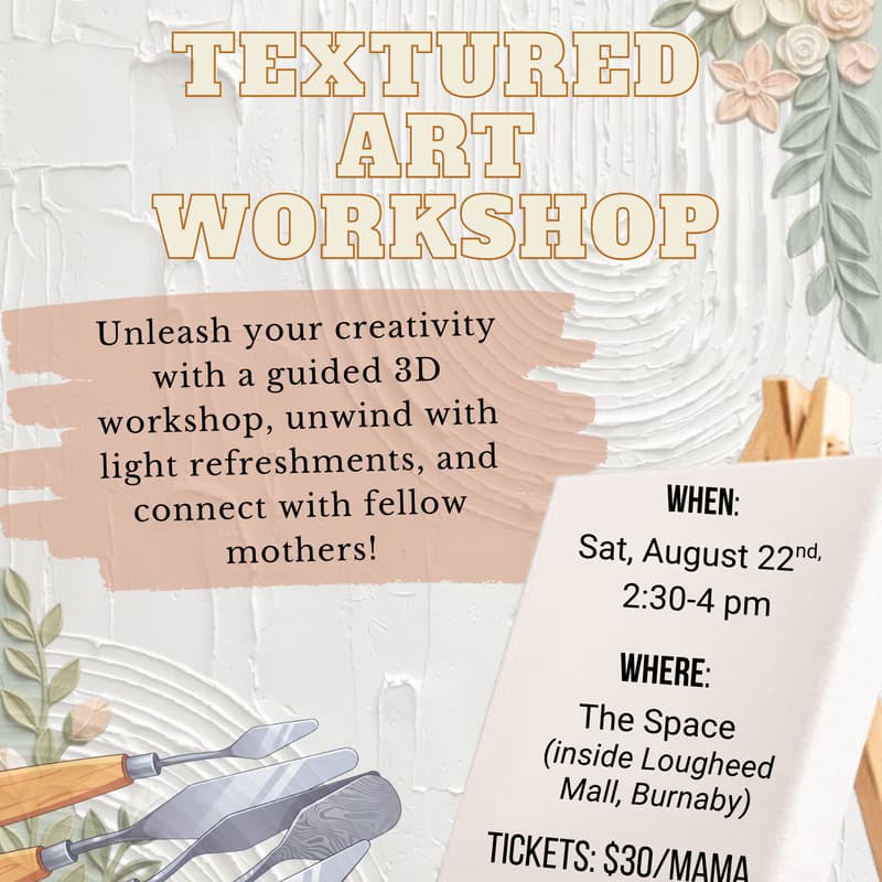 Cover Image for MMYVR Textured Art workshop with Naima
