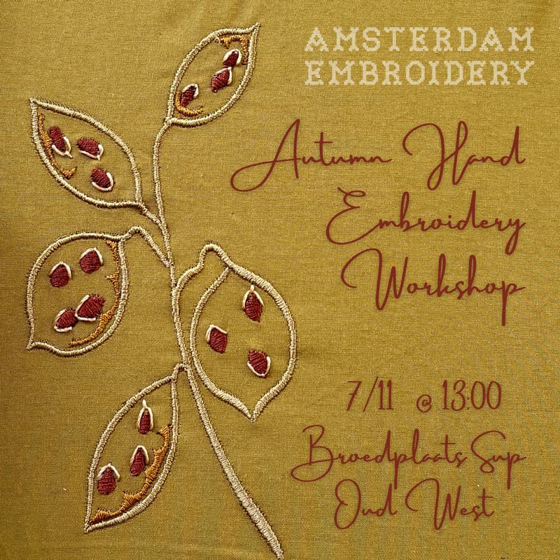 Cover Image for Autumn Hand Embroidery Workshop