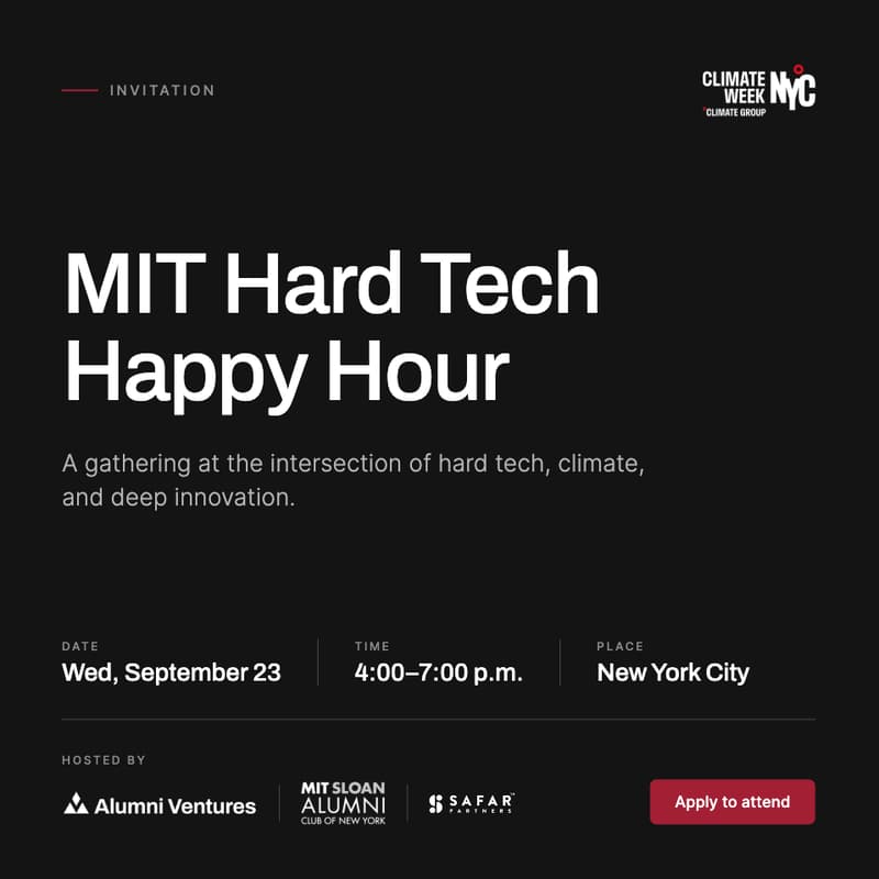Cover Image for MIT Hard Tech Happy Hour