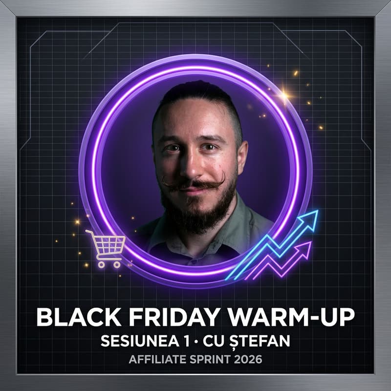 Cover Image for Black Friday Warm-up 2026: Sesiunea 1 — Atelier Operațional de Start (17:00 · Ștefan)