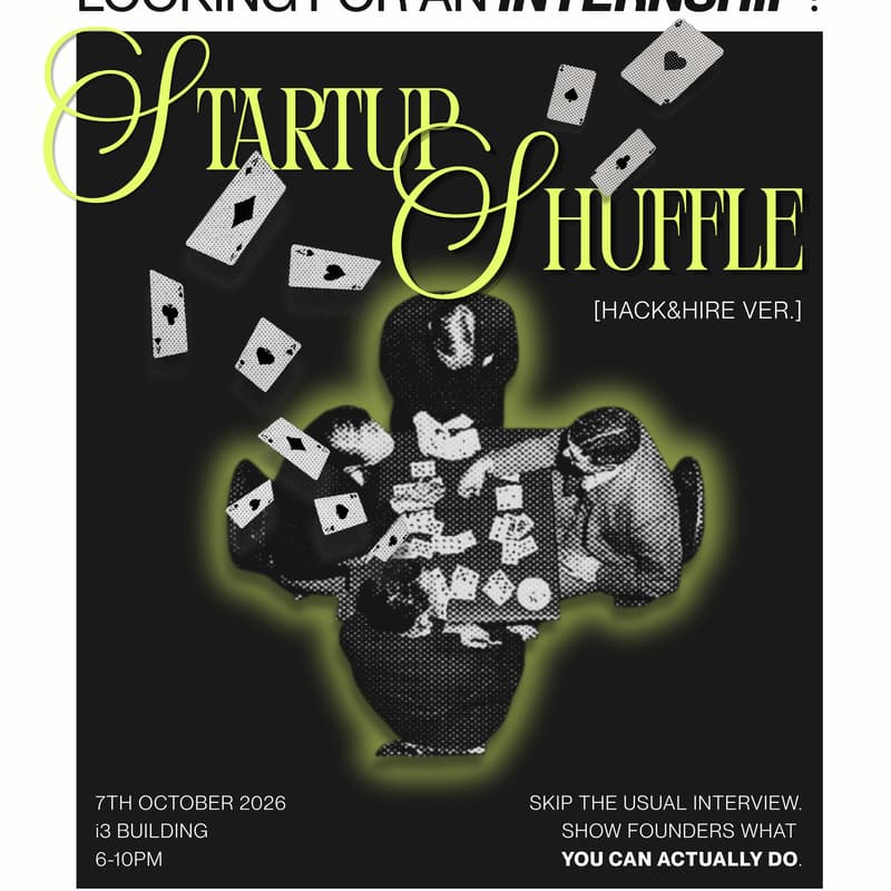 Cover Image for Startup Shuffle Student Signups