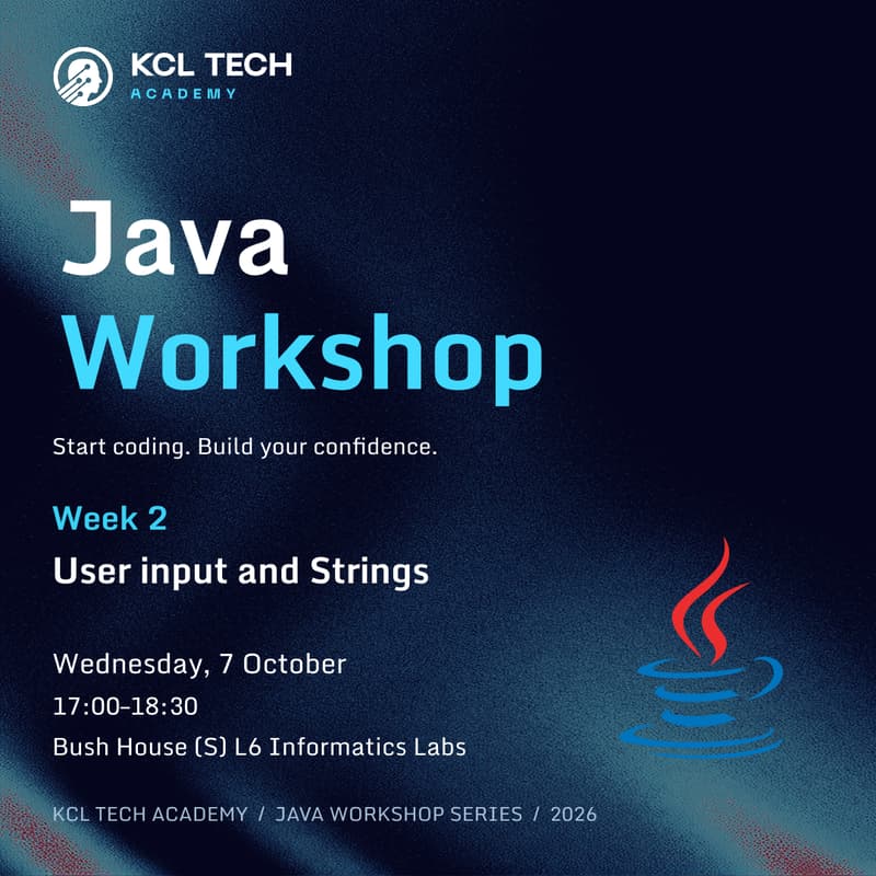 Java Workshops Week 2: User input and Strings · Luma