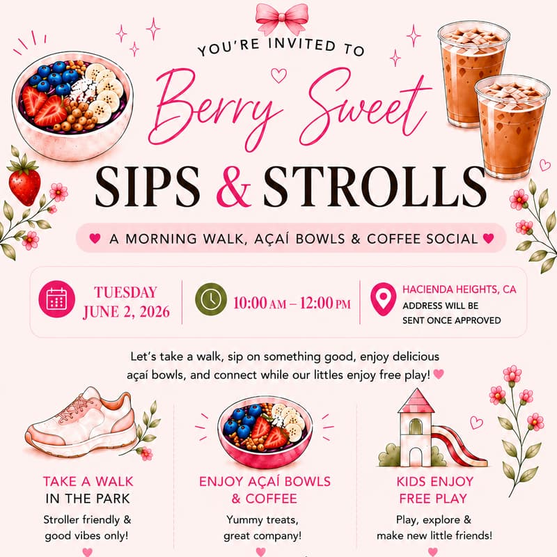 Cover Image for 🍓Berry Sweet Sips & Strolls 🫐☕️