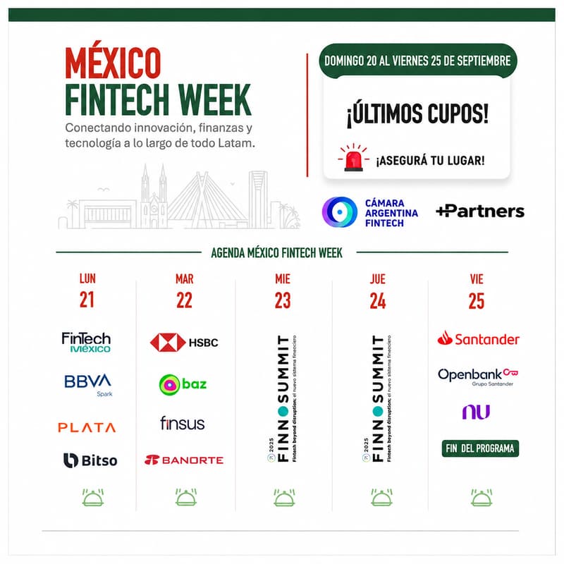 Cover Image for 🇲🇽 México Fintech Week + Finnosummit: ¡Last Call!