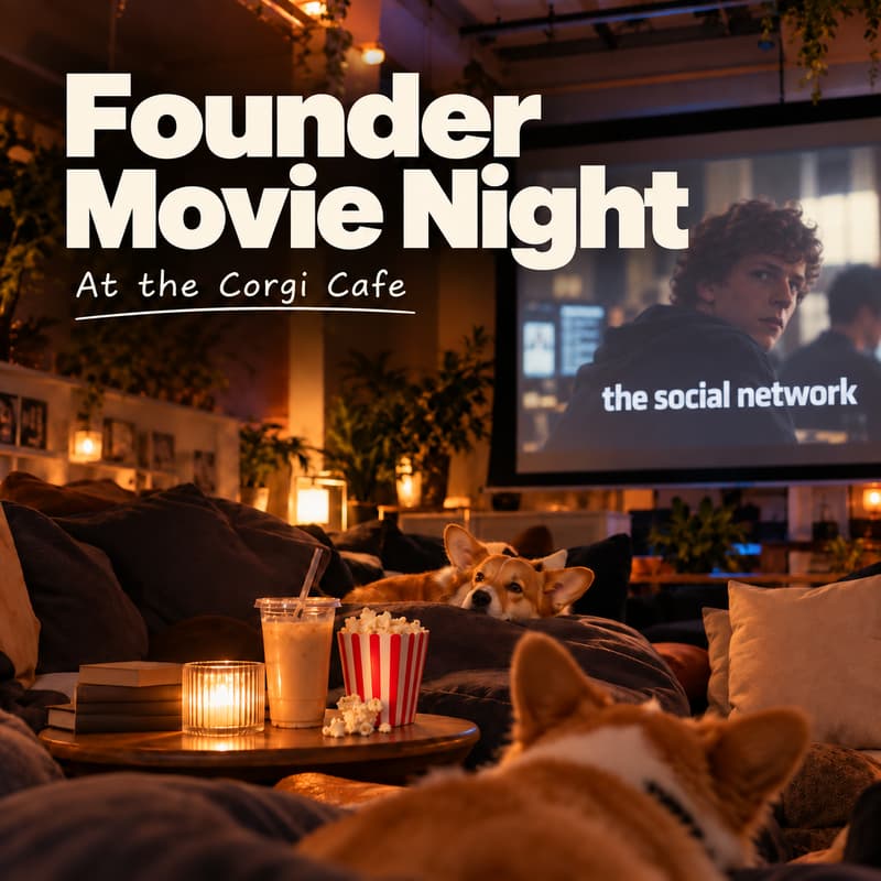 Cover Image for Founder Movie Night @ the Corgi Cafe