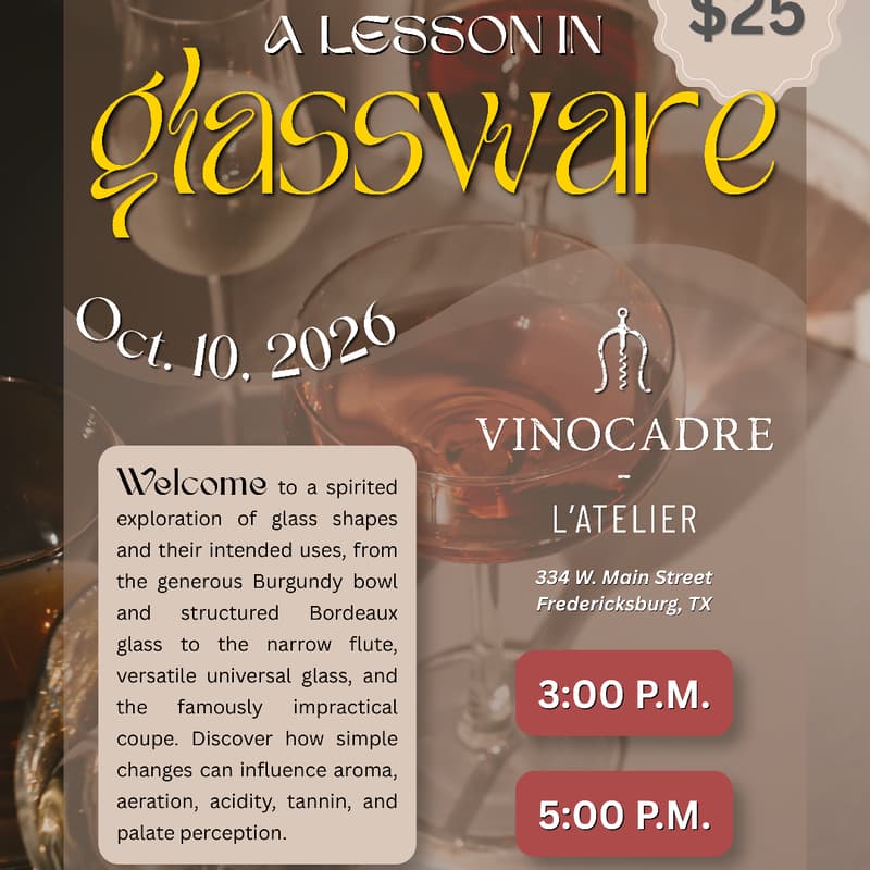 Cover Image for A Lesson in Wine Stemware at Vinocadre