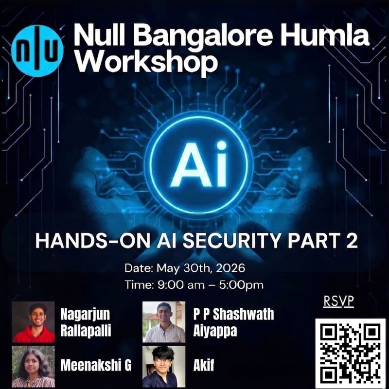 Cover Image for null Bangalore Workshop: Hands-on AI Security 2