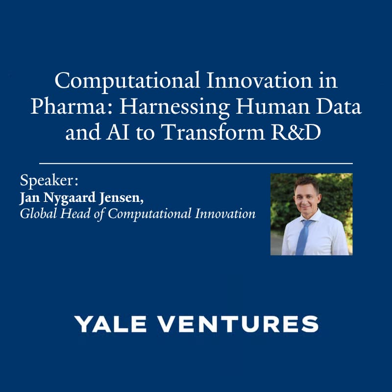 Cover Image for Computational Innovation in Pharma: Harnessing Human Data and AI to Transform R&D (Yale Community Only)