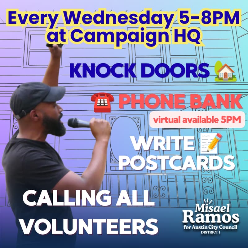 Cover Image for ๐ All Volunteers at Campaign HQ: Block Walk, Write Postcards, Phone Bank (Virtual Zoom Option!)