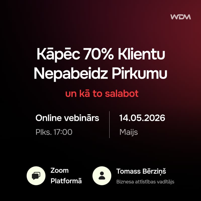 Cover Image for Kāpēc 70% Tava e-veikala klientu nepabeidz pirkumu, un kā to labot?