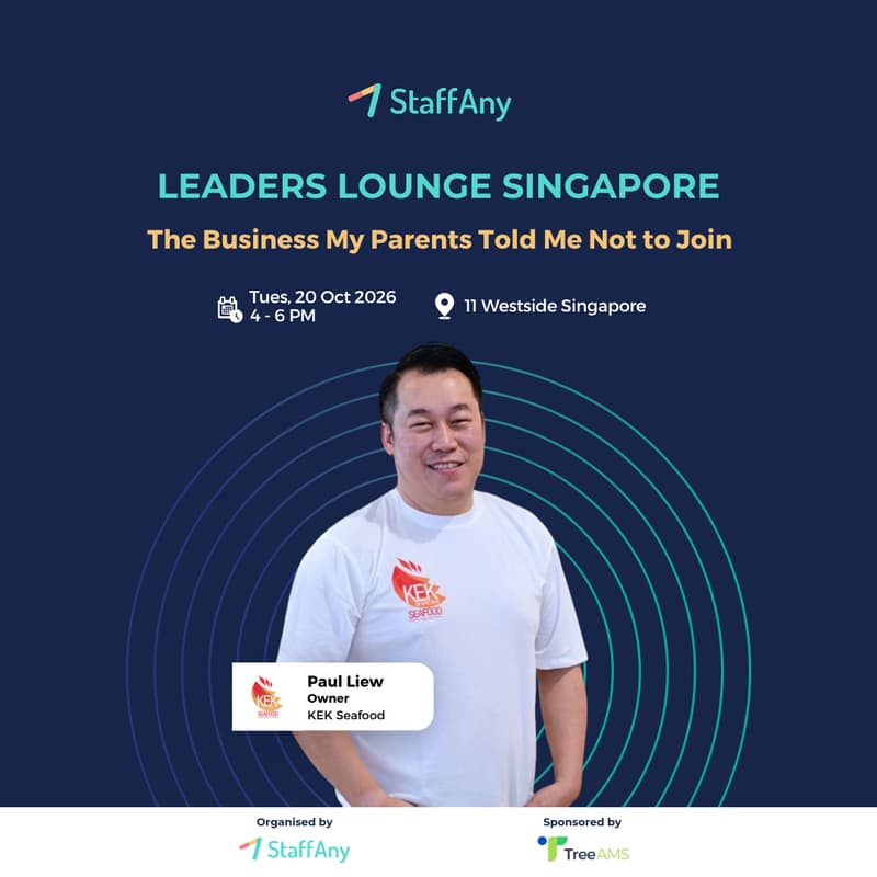 Cover Image for StaffAny Leaders Lounge - Singapore