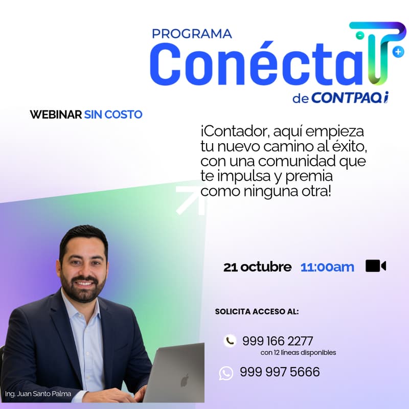 Cover Image for Programa Conéctate de CONTPAQi: Impulsa tu carrera contable