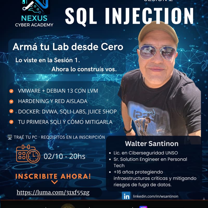 SQL INJECTION · Parte 2: "Armá tu Lab desde Cero" · Luma