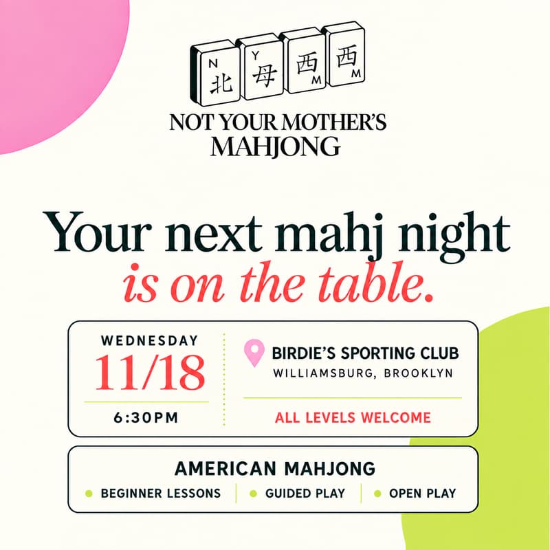Cover Image for Not Your Mother’s Mahjong 11/18