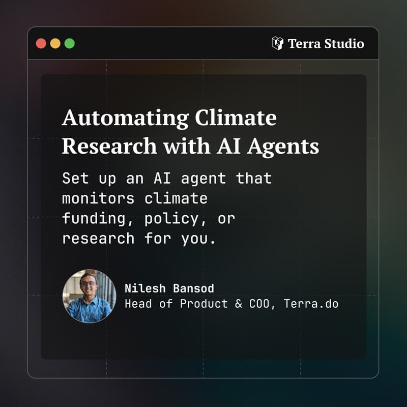 Cover Image for Automating Climate Research with AI Agents