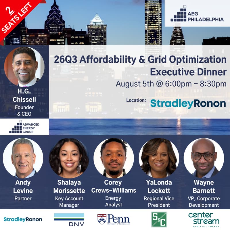 Cover Image for 26Q3 Philadelphia Executive Dinner: Affordability & Grid Optimization