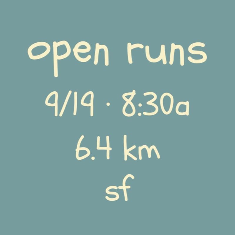Cover Image for open runs
