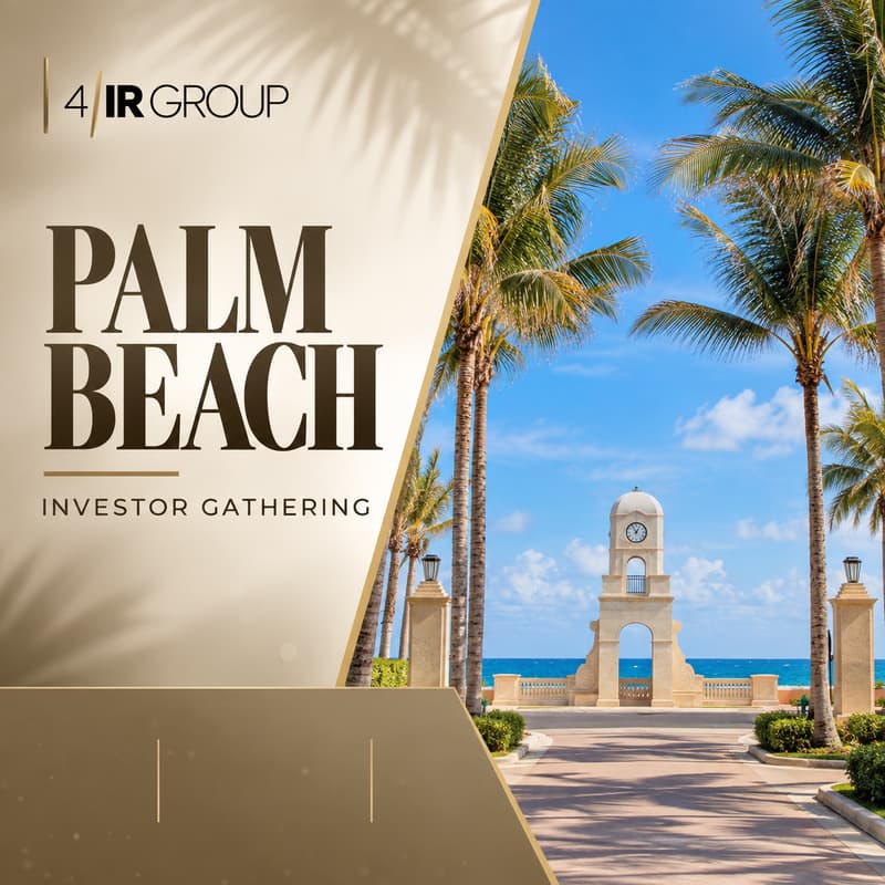 Cover Image for PALM BEACH — 4IR GROUP INVESTOR EVENING