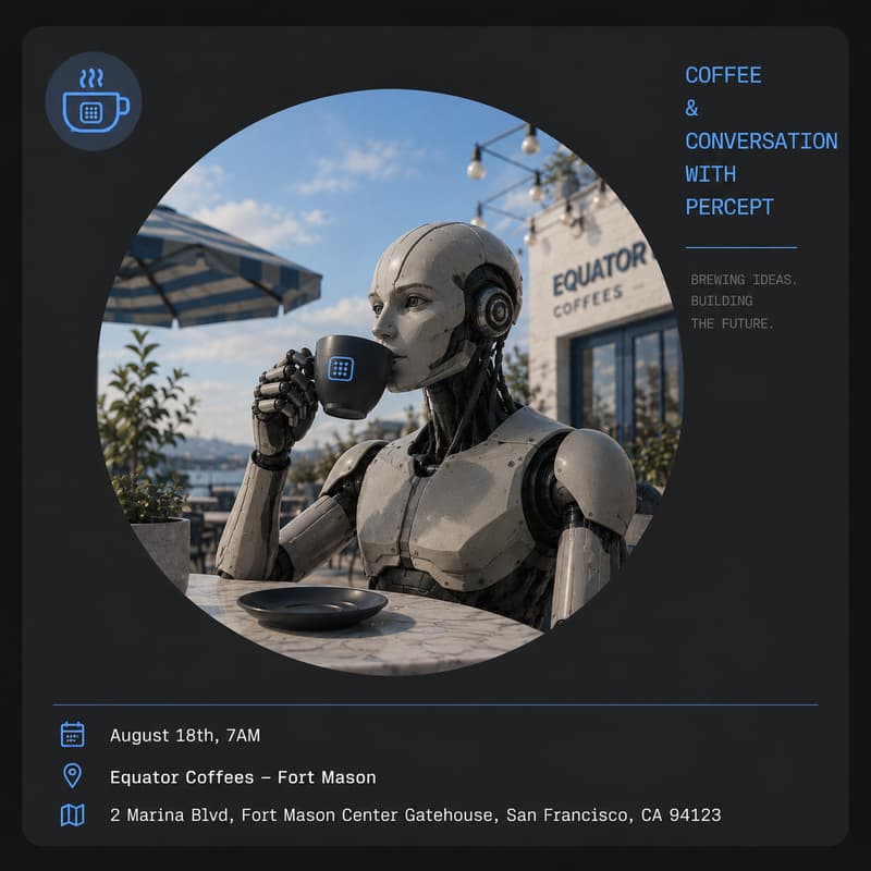 Cover Image for Site-Specialist Robots: A Coffee Chat with the Percept Team