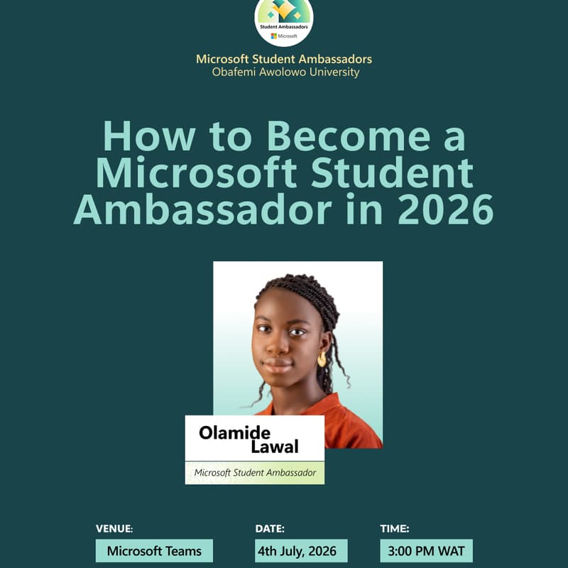 Cover Image for How to Become a Microsoft Student Ambassador in 2026