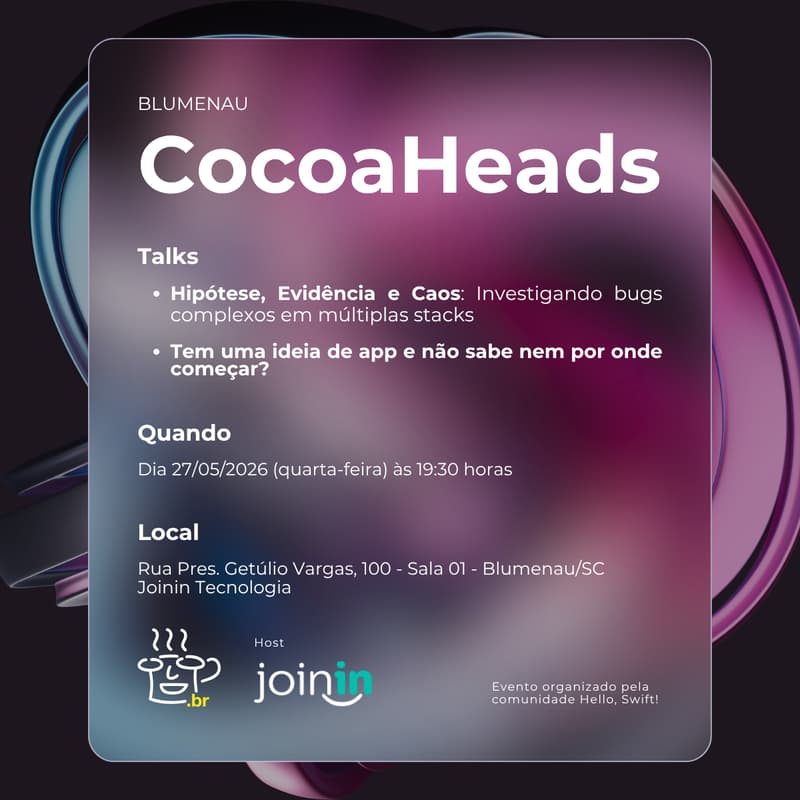 Cover Image for CocoaHeads Blumenau