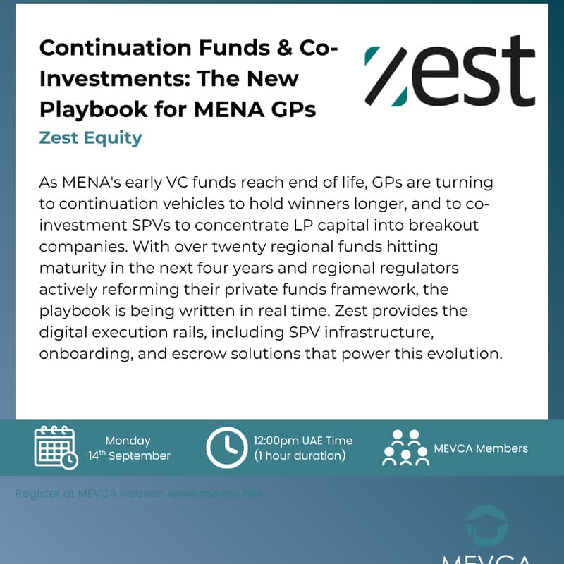 Cover Image for Continuation Funds & Co-Investments: The New Playbook for MENA GPs