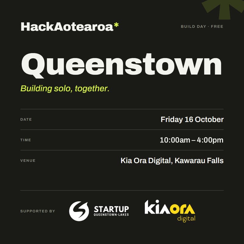 Cover Image for HackAotearoa Queenstown: Co-working for startup builders