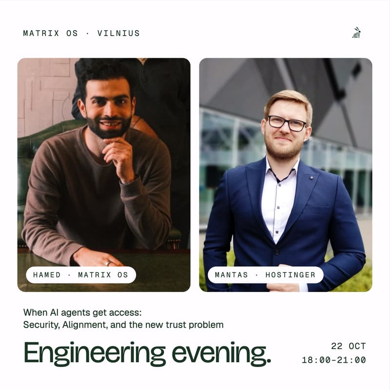 Cover Image for Engineering Evening w Matrix OS