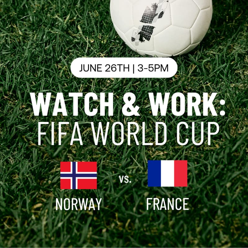 Cover Image for Watch & Work: FIFA World Cup (Norway v. France)
