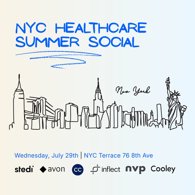 Cover Image for NYC Healthcare Operator Exchange: Stedi, Avon, Comma, Inflect & nvp Capital