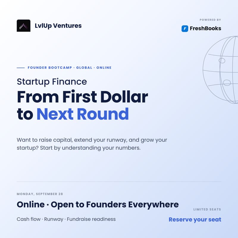 Cover Image for Startup Finance: From First Dollar to Next Round
