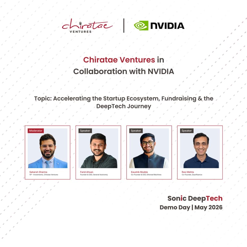 Cover Image for Chiratae Sonic DeepTech Demo Day in collaboration with NVIDIA
