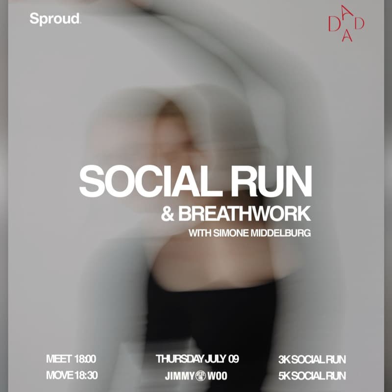 Cover Image for 020.RC X DADA COMMUNITY RUN 5k,3k & BREATHWORK & NERVOUS SYSTEM By Simone Middelburg