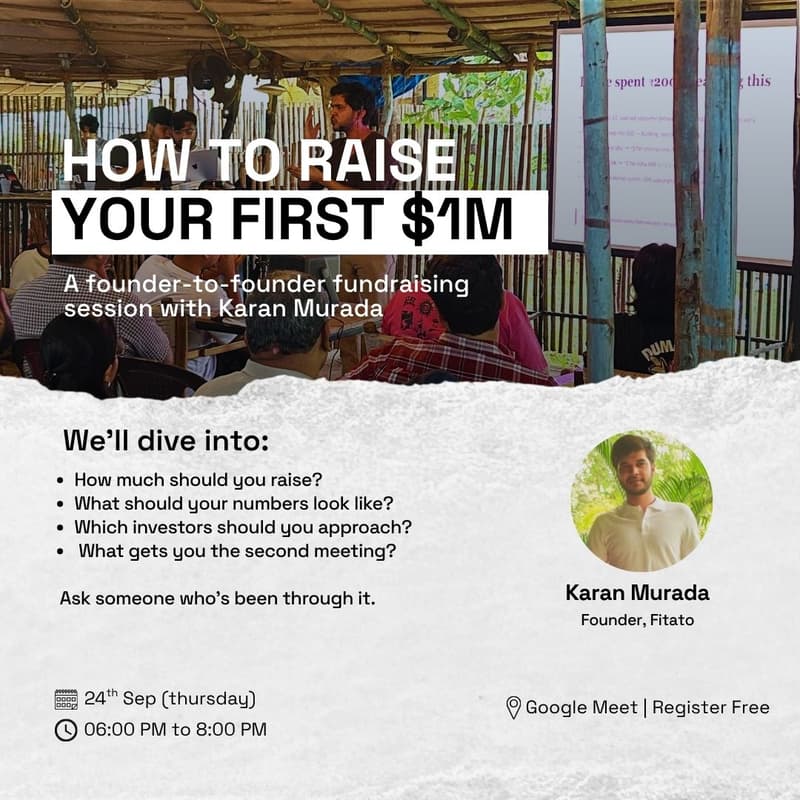 Cover Image for 💰 How to Raise Your First $1M