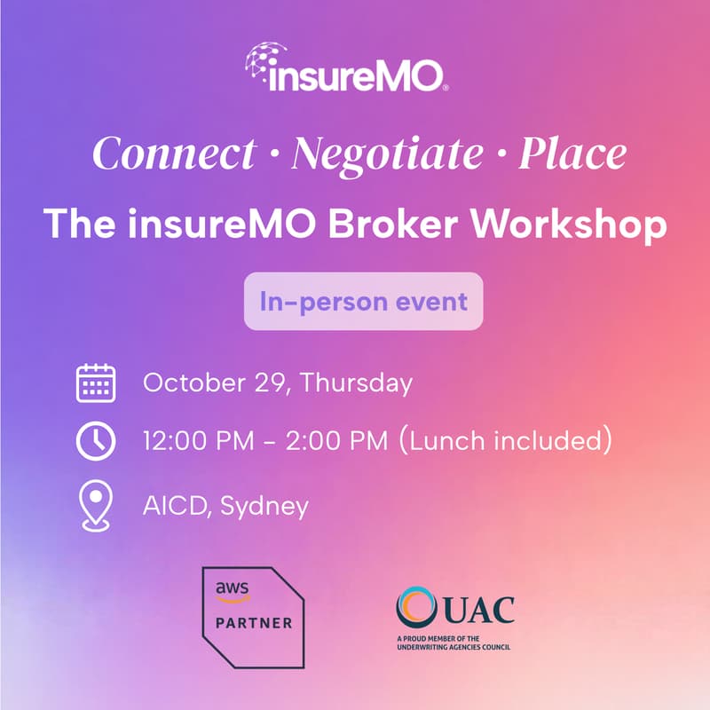 Cover Image for Connect · Negotiate · Place — The insureMO Broker Workshop