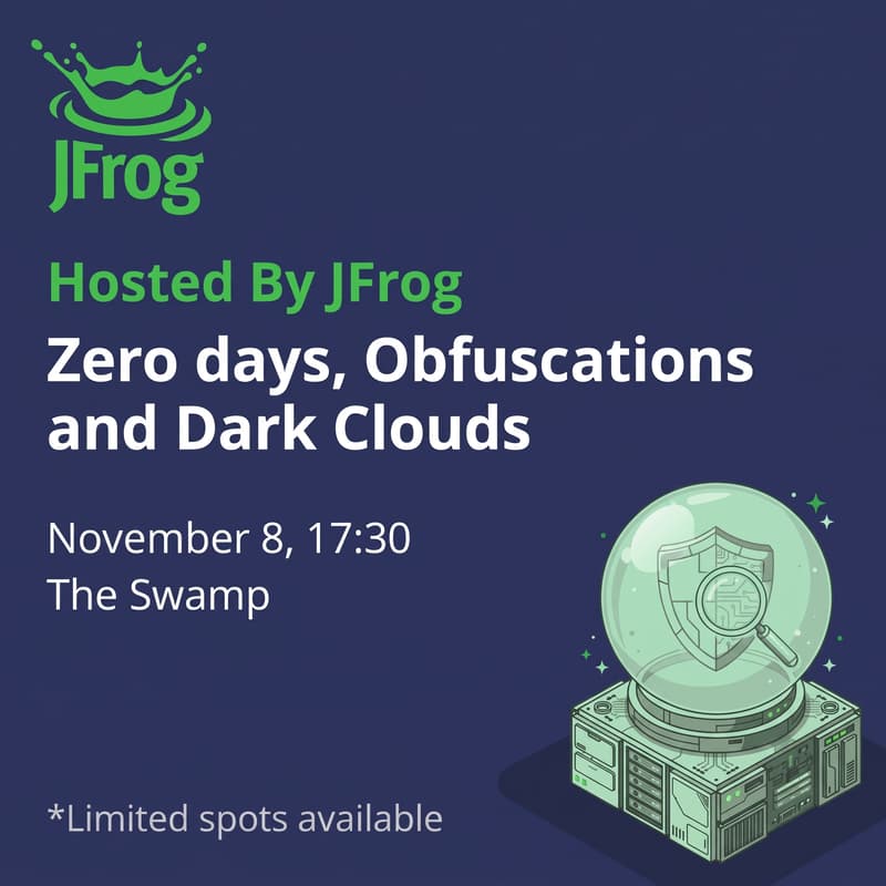 Cover Image for Zero days, Obfuscations and Dark Clouds - Security Research Meetup At The Swamp