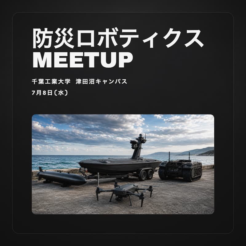 Cover Image for 防災ロボティクス Meetup