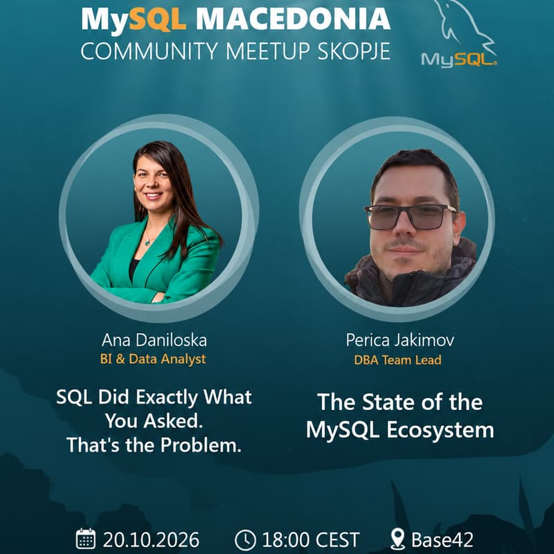 Cover Image for MySQL Macedonia Community Meetup is Back!