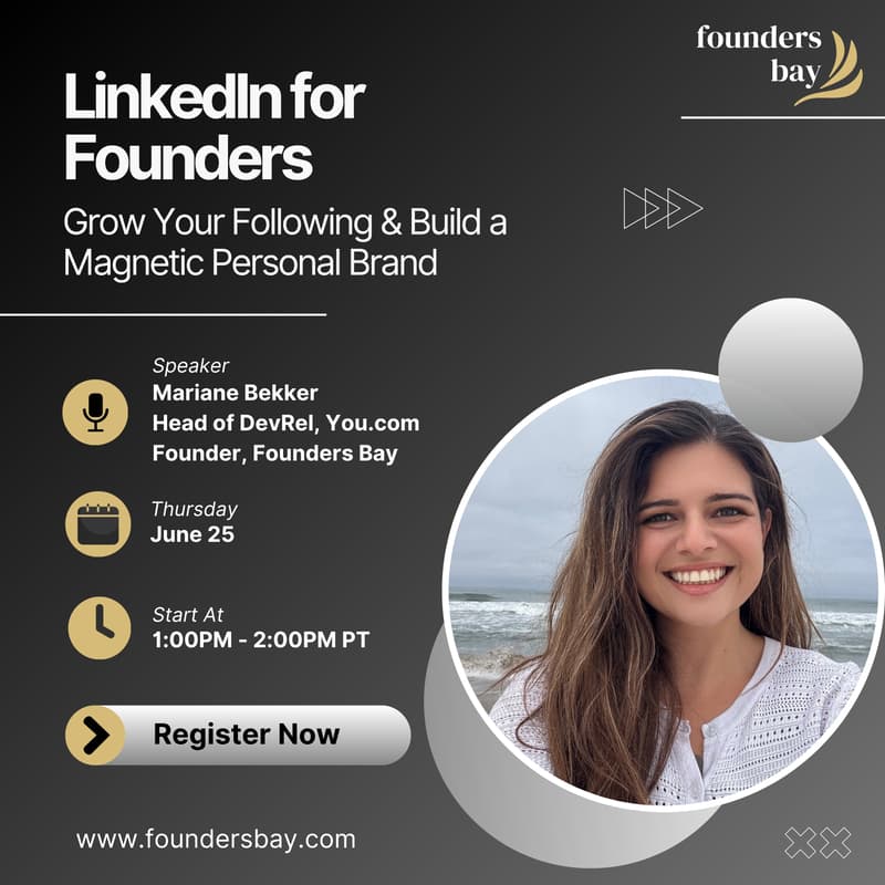 Cover Image for LinkedIn for Founders: Grow Your Following & Build a Magnetic Personal Brand